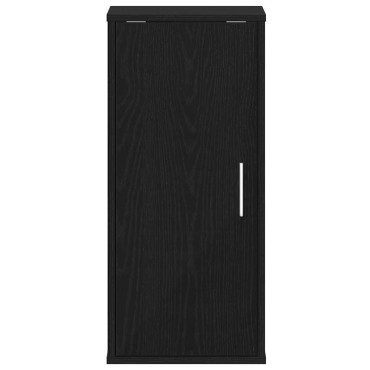 vidaXL Παπουτσοθήκη Μαύρη βελανιδιά 32x35x70cm Επεξεργασμένο Ξύλο