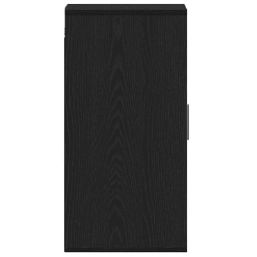vidaXL Παπουτσοθήκη Μαύρη βελανιδιά 32x35x70cm Επεξεργασμένο Ξύλο