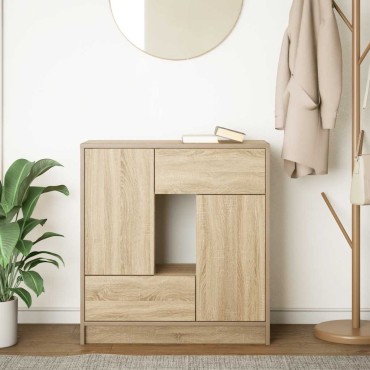 vidaXL Συρταριέρα με Συρτάρια και Πόρτες 70,5x34x74,5 εκ 1 τεμ.