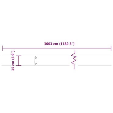 vidaXL Περιφράξεις γκαζόν 30 τεμάχια 15x103 cm από ανοξείδωτο ατσάλι