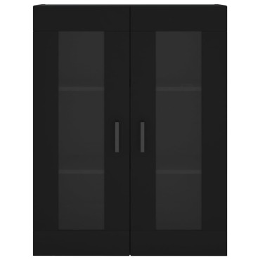 vidaXL Ντουλάπι Μαύρο 69,5x34x180cm από Επεξεργασμένο Ξύλο 1 τεμ.