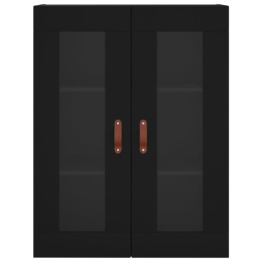 vidaXL Ντουλάπι Μαύρο 69,5x34x180cm από Επεξεργασμένο Ξύλο 1 τεμ.