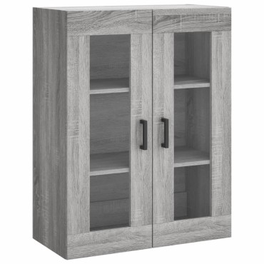 vidaXL Ντουλάπι Γκρι Sonoma 69,5x34x180cm Επεξεργασμένο Ξύλο 1 τεμ.