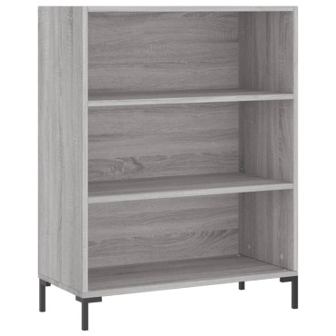 vidaXL Ντουλάπι Γκρι Sonoma 69,5x34x180cm Επεξεργασμένο Ξύλο 1 τεμ.