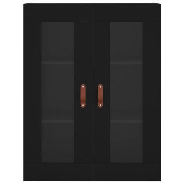 vidaXL Ντουλάπι Μαύρο 69,5x34x180cm από Επεξεργασμένο Ξύλο 1 τεμ.