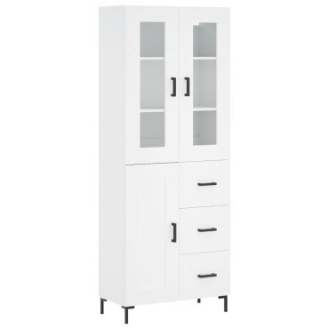 vidaXL Ντουλάπι Λευκό 69,5x34x180cm από Επεξεργασμένο Ξύλο 1 τεμ.