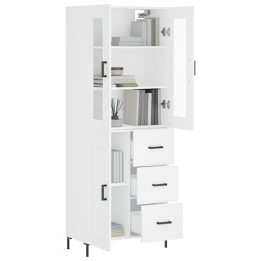 vidaXL Ντουλάπι Λευκό 69,5x34x180cm από Επεξεργασμένο Ξύλο 1 τεμ.