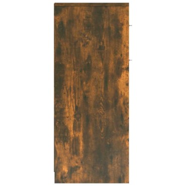 vidaXL Ντουλάπι Μπάνιου Καπνιστή Δρυς 60x33x80cm Επεξεργασμένο Ξύλο