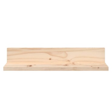 vidaXL Ράφια Τοίχου 2 τεμ. 50x11x9cm από Μασίφ Ξύλο Πεύκου