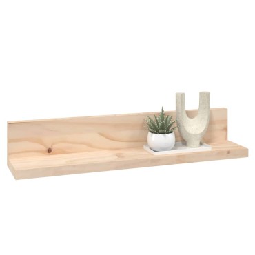 vidaXL Ράφια Τοίχου 2 τεμ. 50x11x9cm από Μασίφ Ξύλο Πεύκου