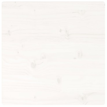 vidaXL Επιφάνεια Τραπεζιού Τετράγωνη Λευκή 50x50x2,5cm Μασίφ Πεύκο 1 τεμ.