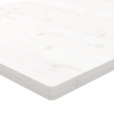 vidaXL Επιφάνεια Τραπεζιού Τετράγωνη Λευκή 50x50x2,5cm Μασίφ Πεύκο 1 τεμ.