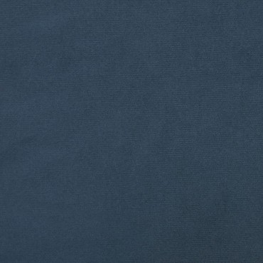 vidaXL Πολυθρόνα Μπλε Βελούδινη με Σκαμπό 78x90x96,5cm 1 τεμ.