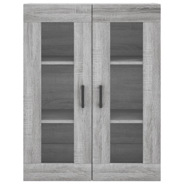 vidaXL Ντουλάπι Γκρι Sonoma 69,5x34x180cm Επεξεργασμένο Ξύλο 1 τεμ.