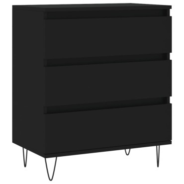 vidaXL Ντουλάπι Μαύρο 60x35x70cm από Επεξεργασμένο Ξύλο 1 τεμ.