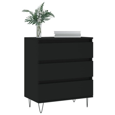 vidaXL Ντουλάπι Μαύρο 60x35x70cm από Επεξεργασμένο Ξύλο 1 τεμ.
