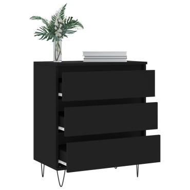 vidaXL Ντουλάπι Μαύρο 60x35x70cm από Επεξεργασμένο Ξύλο 1 τεμ.