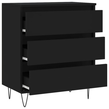 vidaXL Ντουλάπι Μαύρο 60x35x70cm από Επεξεργασμένο Ξύλο 1 τεμ.