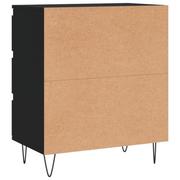 vidaXL Ντουλάπι Μαύρο 60x35x70cm από Επεξεργασμένο Ξύλο 1 τεμ.