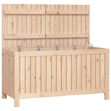 vidaXL Μπαούλο Αποθήκευσης Κήπου 121x55x64cm από Μασίφ Ξύλο Πεύκου 1 τεμ.