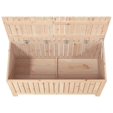 vidaXL Μπαούλο Αποθήκευσης Κήπου 121x55x64cm από Μασίφ Ξύλο Πεύκου 1 τεμ.