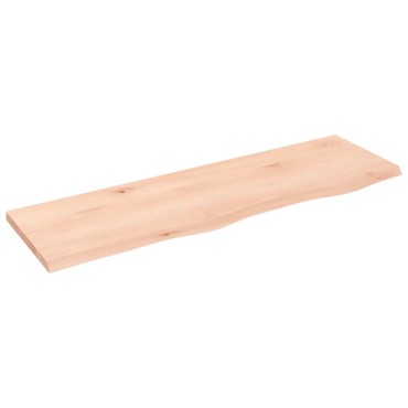 vidaXL Ράφι Τοίχου 100x30x2cm από Ακατέργαστο Μασίφ Ξύλο Δρυός 1 τεμ.