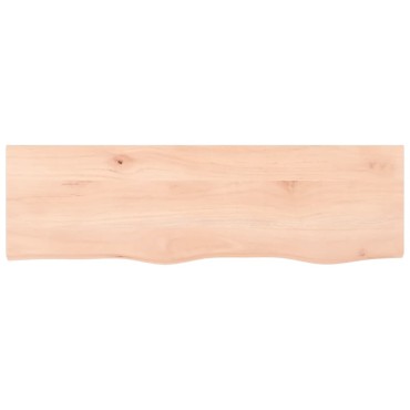 vidaXL Ράφι Τοίχου 100x30x2cm από Ακατέργαστο Μασίφ Ξύλο Δρυός 1 τεμ.
