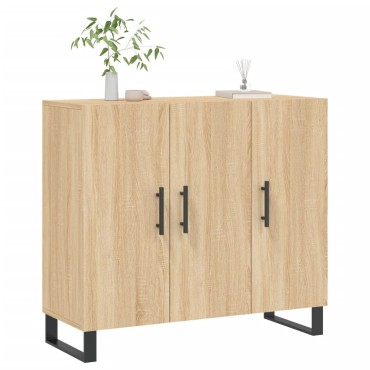 vidaXL Ντουλάπι Sonoma δρυς 90x34x80cm Επεξεργασμένο Ξύλο 1 τεμ.