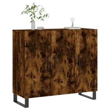 vidaXL Ντουλάπι Καπνιστή Δρυς 90x34x80cm Επεξεργασμένο Ξύλο 1 τεμ.