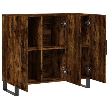 vidaXL Ντουλάπι Καπνιστή Δρυς 90x34x80cm Επεξεργασμένο Ξύλο 1 τεμ.