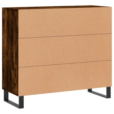 vidaXL Ντουλάπι Καπνιστή Δρυς 90x34x80cm Επεξεργασμένο Ξύλο 1 τεμ.