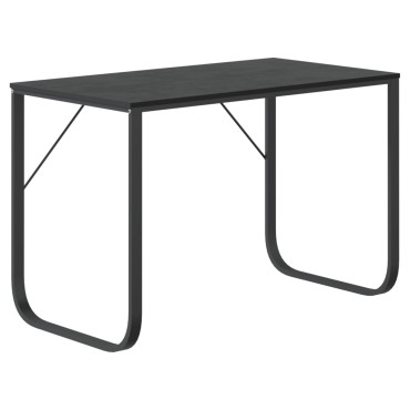vidaXL Γραφείο Υπολογιστή Μαύρο 110x60x73cm από Μοριοσανίδα 1 τεμ.