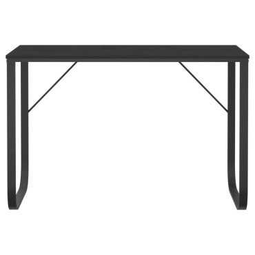 vidaXL Γραφείο Υπολογιστή Μαύρο 110x60x73cm από Μοριοσανίδα 1 τεμ.