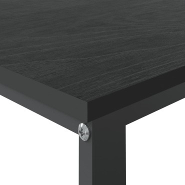 vidaXL Γραφείο Υπολογιστή Μαύρο 110x60x73cm από Μοριοσανίδα 1 τεμ.
