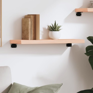 vidaXL Ράφι Τοίχου 60x20x4cm από Ακατέργαστο Μασίφ Ξύλο Δρυός 1 τεμ.