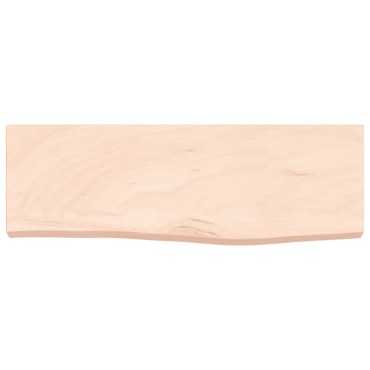 vidaXL Ράφι Τοίχου 60x20x4cm από Ακατέργαστο Μασίφ Ξύλο Δρυός 1 τεμ.