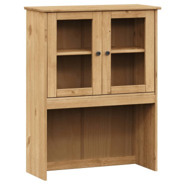 vidaXL Πάνω Ντουλάπι-Βιτρίνα VIGO 78x30x100cm Μασίφ Ξύλο Πεύκου 1 τεμ.