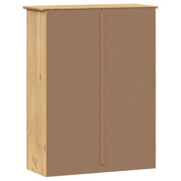 vidaXL Πάνω Ντουλάπι-Βιτρίνα VIGO 78x30x100cm Μασίφ Ξύλο Πεύκου 1 τεμ.