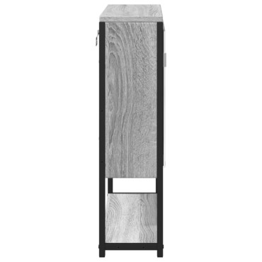 vidaXL Καθρέφτης Μπάνιου Ντουλάπι Γκρι Sonoma 60x16x60cm Επεξ. Ξύλο 1 τεμ.