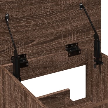 vidaXL Αναλόγιο με Ροδάκια & Συρτάρι Καφέ Δρυς 55x55x107cm Επεξ. Ξύλο 1 τεμ.