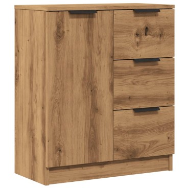 vidaXL Μπουφές Αρτισιανή Δρυς 60x30x70cm από Επεξεργασμένο Ξύλο 1 τεμ.