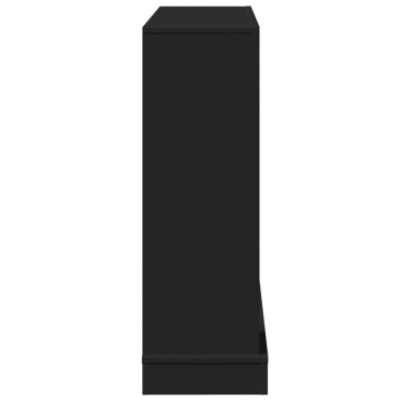 vidaXL Πλαίσιο Τζακιού Μαύρο 100x30x87,5 εκ. από Επεξ. Ξύλο