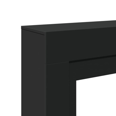vidaXL Πλαίσιο Τζακιού Μαύρο 100x30x87,5 εκ. από Επεξ. Ξύλο