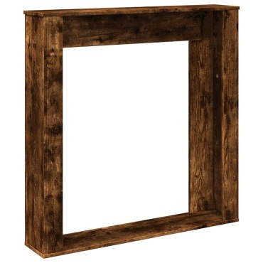 vidaXL Πλαίσιο Τζακιού Καπνιστή Δρυς 100x20x100 εκ. από Επεξ. Ξύλο