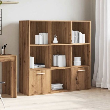 vidaXL Βιβλιοθήκη Artisan Δρυς 98x29x97,5cm Επεξεργασμένο Ξύλο 1 τεμ.