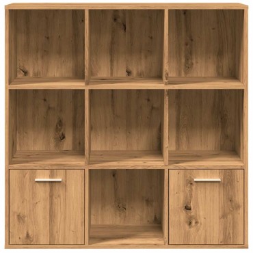 vidaXL Βιβλιοθήκη Artisan Δρυς 98x29x97,5cm Επεξεργασμένο Ξύλο 1 τεμ.