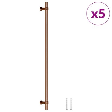 vidaXL Λαβές Ντουλαπιών 5 τεμ. Μπρονζέ 320 χιλ. από Ανοξείδωτο Ατσάλι