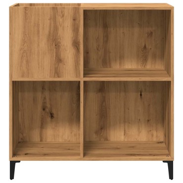 vidaXL Δισκοθήκη τεχνίτης Δρυς 84,5x38x89cm από Επεξεργασμένο Ξύλο 1 τεμ.