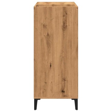 vidaXL Δισκοθήκη τεχνίτης Δρυς 84,5x38x89cm από Επεξεργασμένο Ξύλο 1 τεμ.