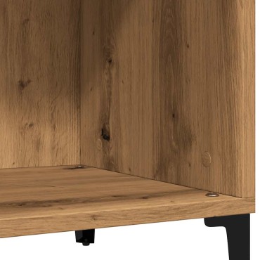 vidaXL Δισκοθήκη τεχνίτης Δρυς 84,5x38x89cm από Επεξεργασμένο Ξύλο 1 τεμ.